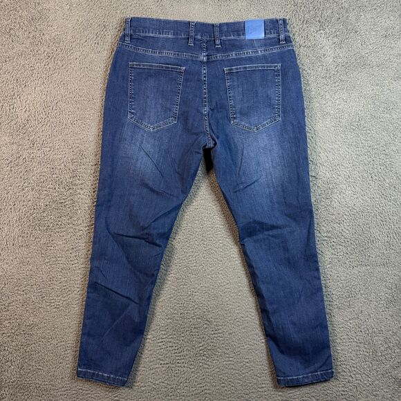 Mugsy Jeans Mens 35x30 (Fits 33x27) Blue Fultons Tapered Fit Stretch Dark Wash - Picture 6 of 15
